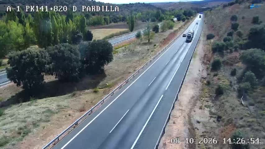Cámara de tráfico en la A-1, km 141.82
