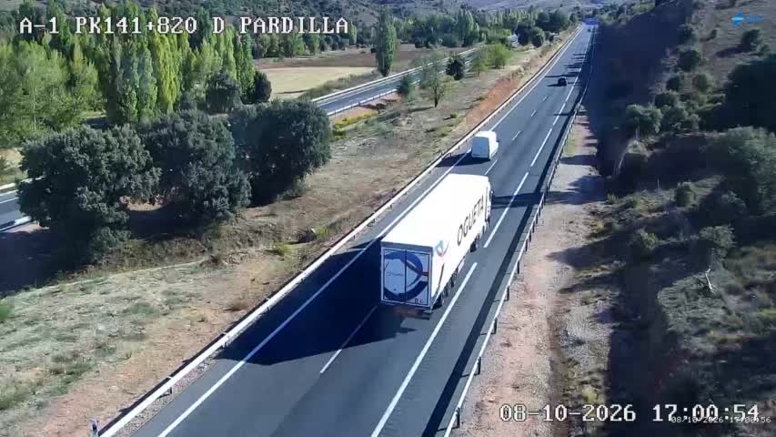 Cámara de tráfico en la A-1, km 141.82