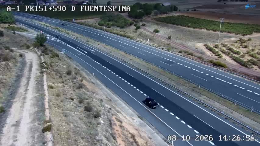 Cámara de tráfico en la A-1, km 151.59