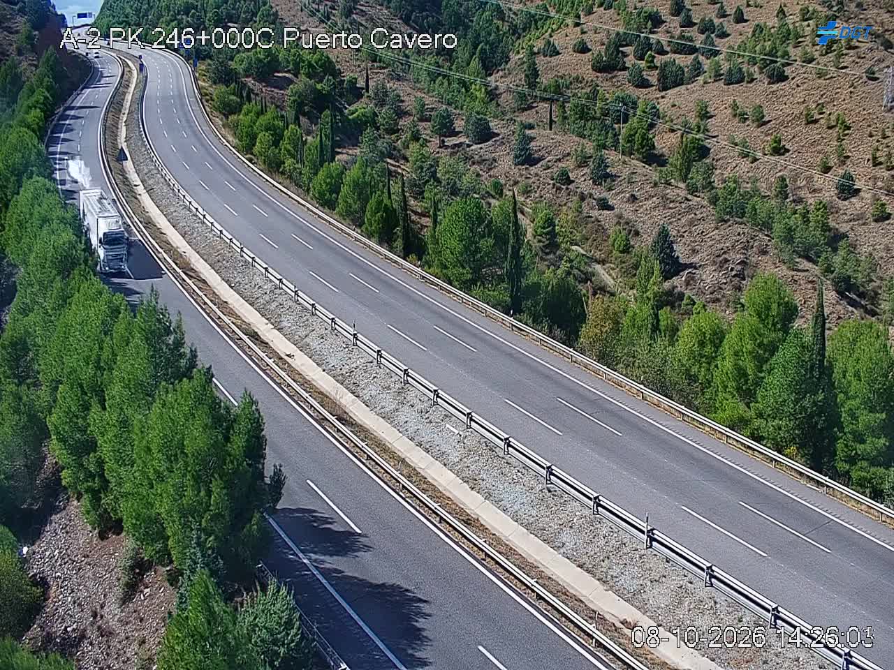 Cámara de tráfico en la A-2, km 246.0