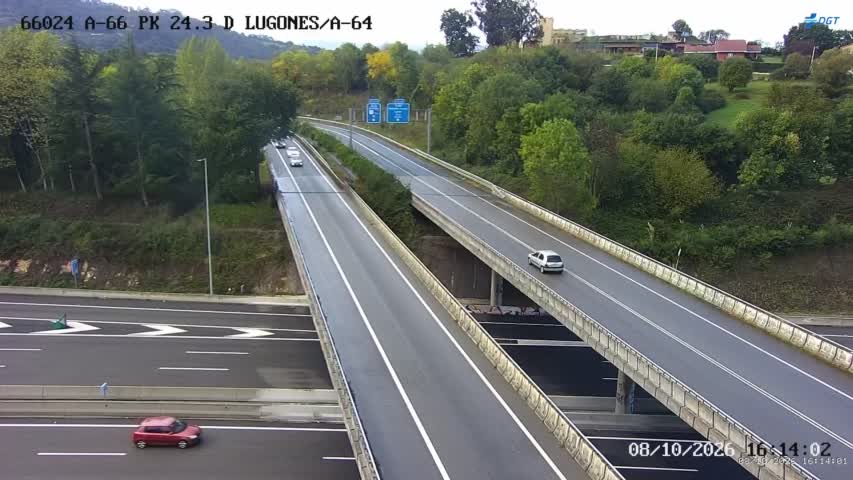 Cámara de tráfico en la A-66, km 24.3