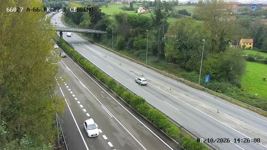 Cámara de tráfico en la A-66, km 27.0