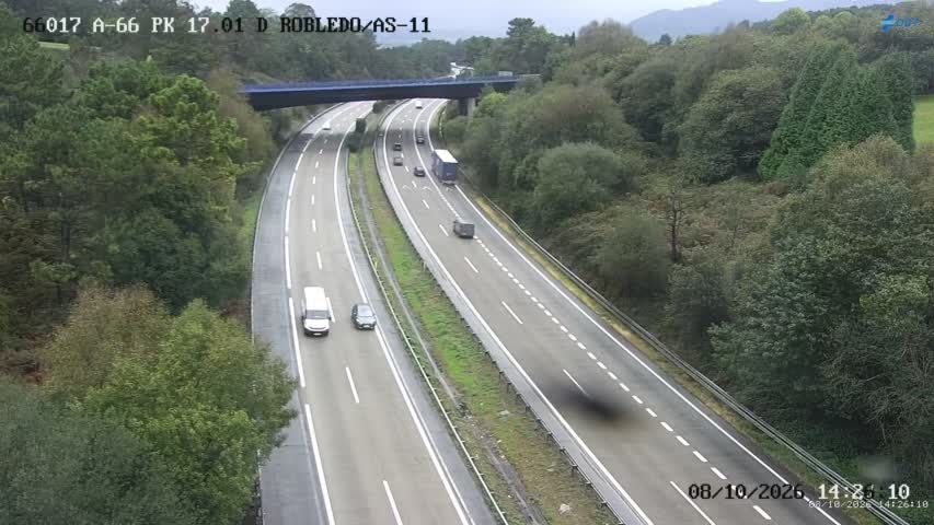 Cámara de tráfico en la A-66, km 17.01