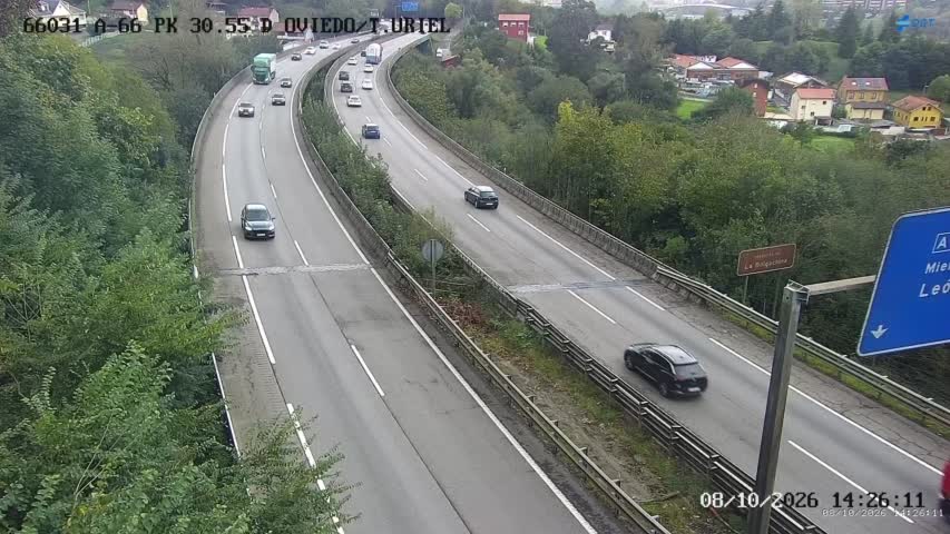 Cámara de tráfico en la A-66, km 30.55