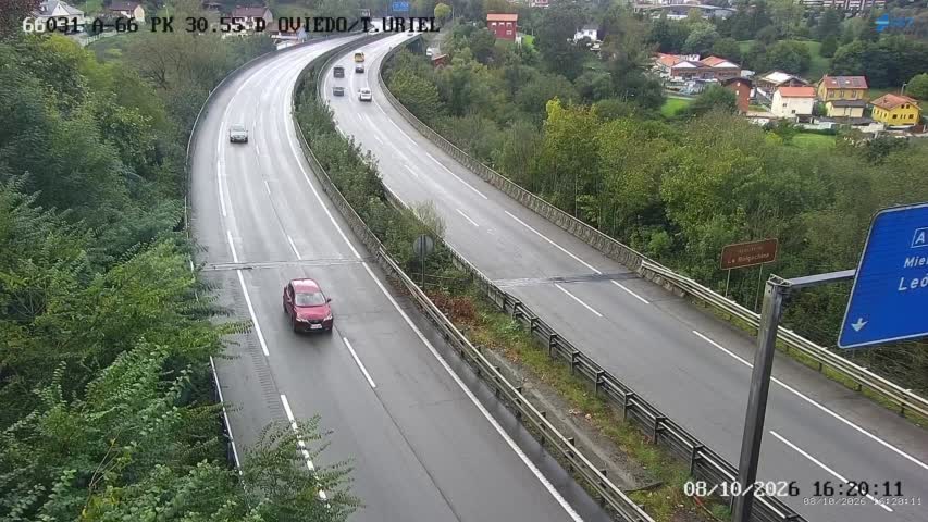 Cámara de tráfico en la A-66, km 30.55