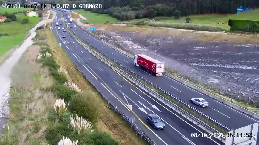 Cámara de tráfico en la A-67, km 190.87
