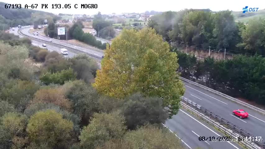 Cámara de tráfico en la A-67, km 193.05