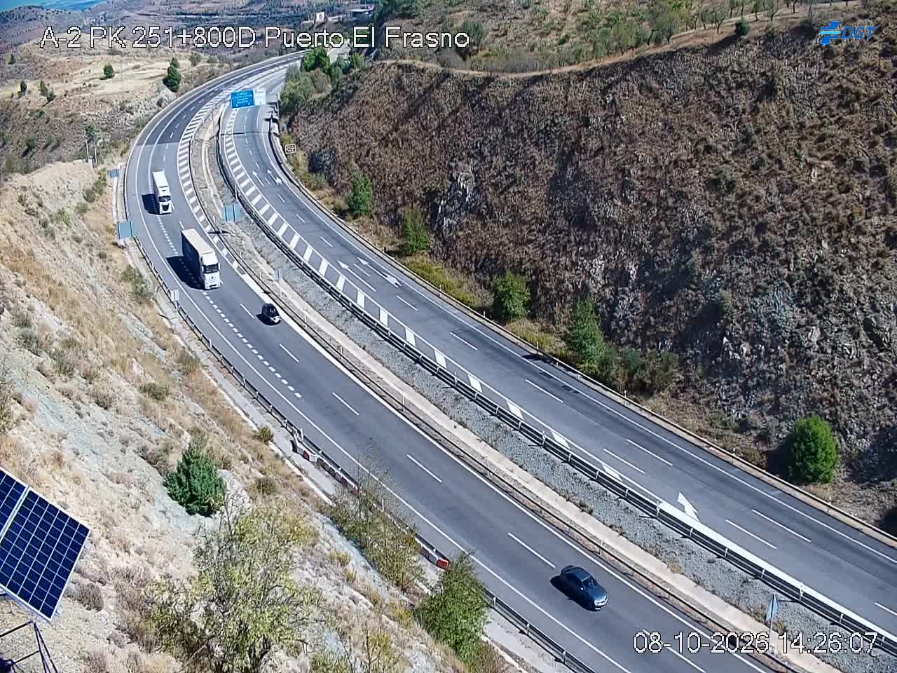 Cámara de tráfico en la A-2, km 251.8