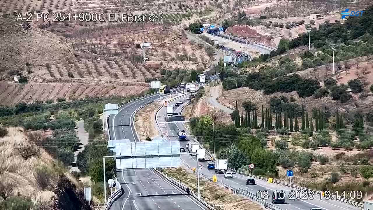Cámara de tráfico en la A-2, km 254.9