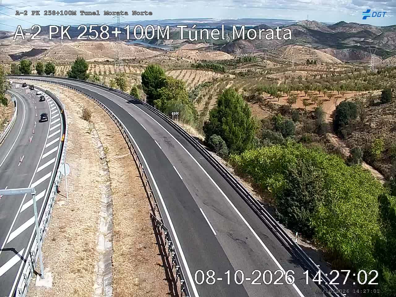 Cámara de tráfico en la A-2, km 258.1