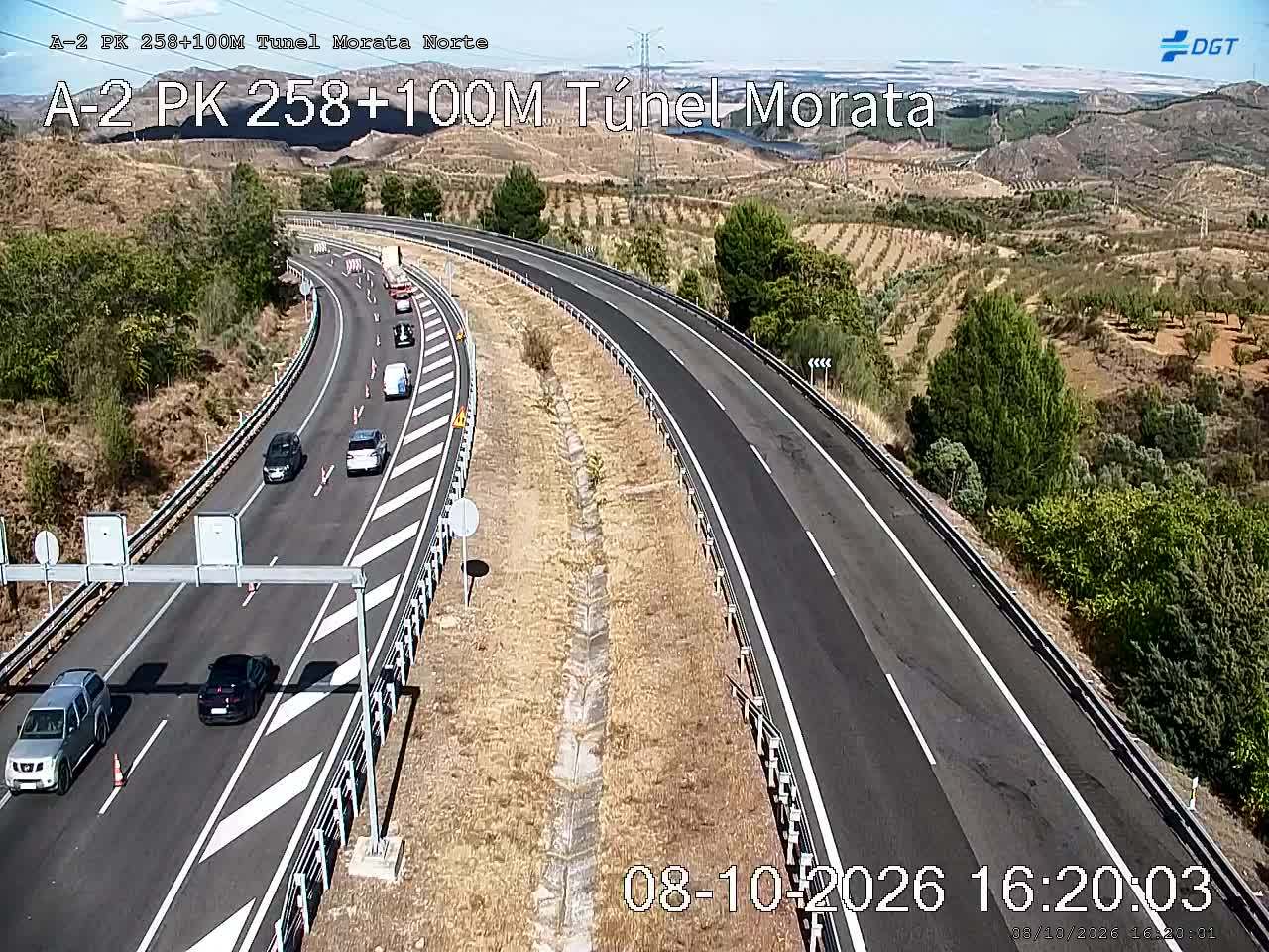 Cámara de tráfico en la A-2, km 258.1