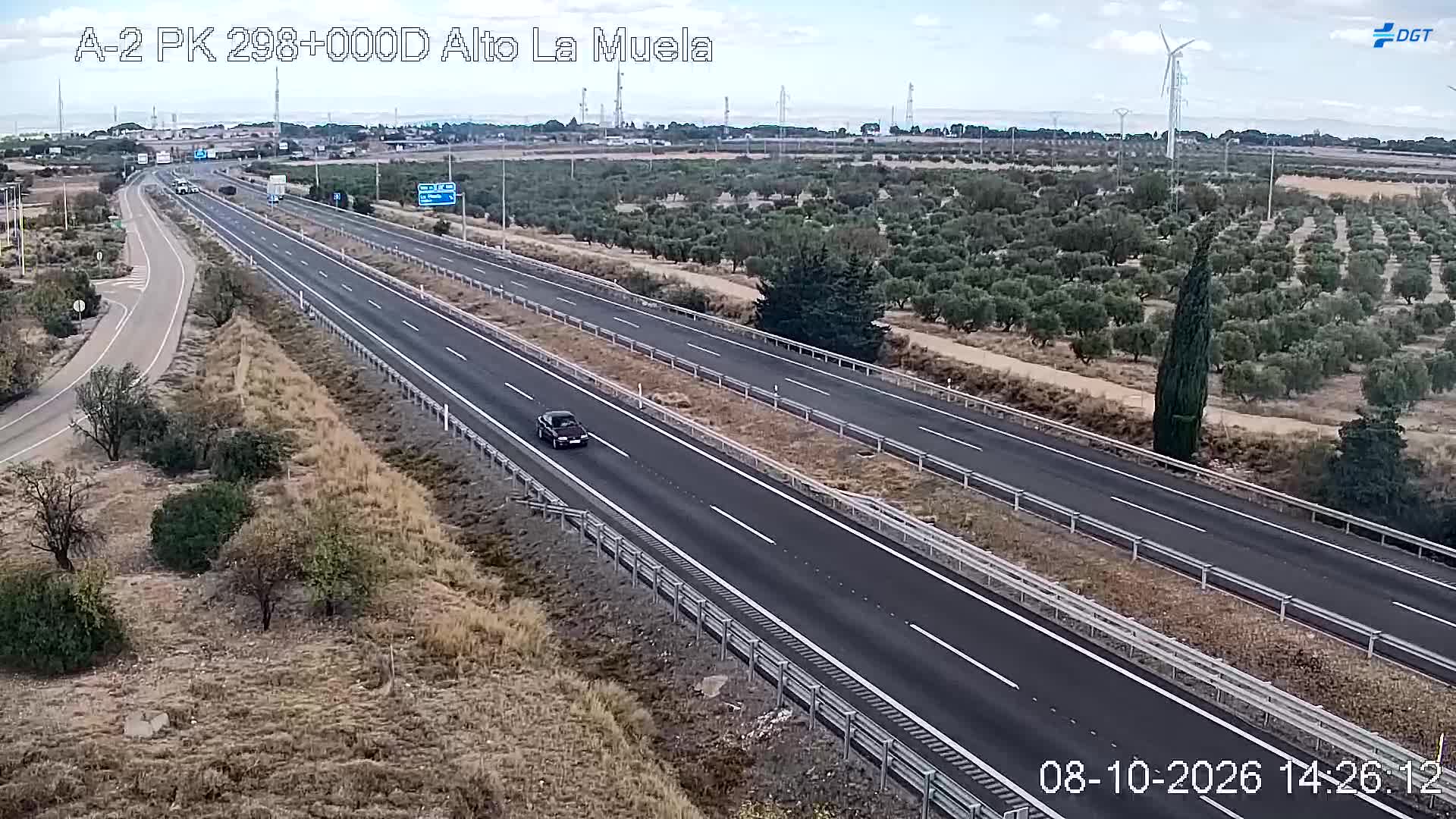 Cámara de tráfico en la A-2, km 298.0