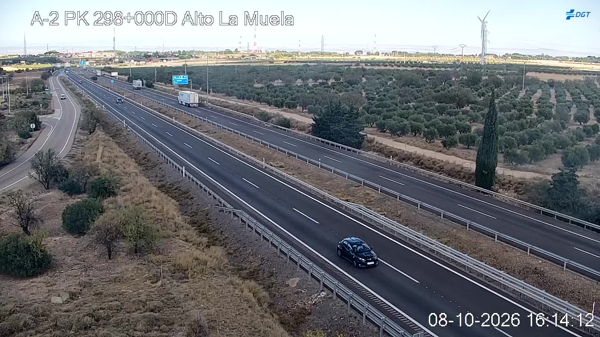 Cámara de tráfico en la A-2, km 298.0