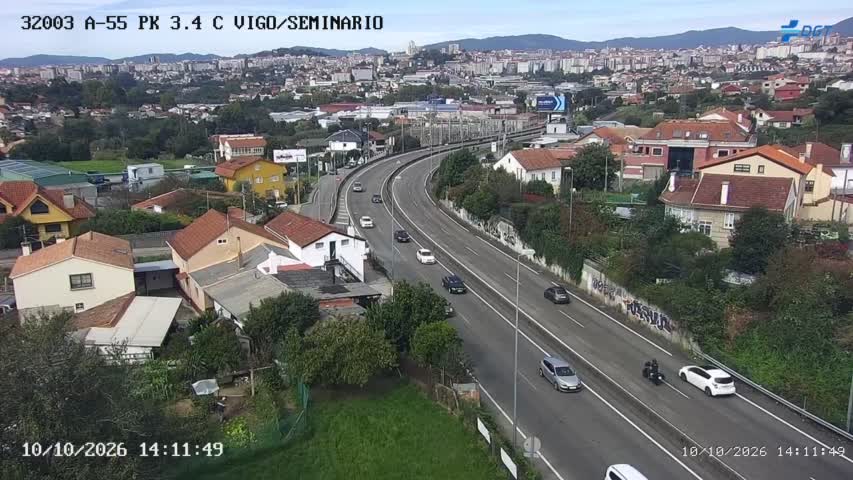 Cámara de tráfico en la A-55, km 3.35