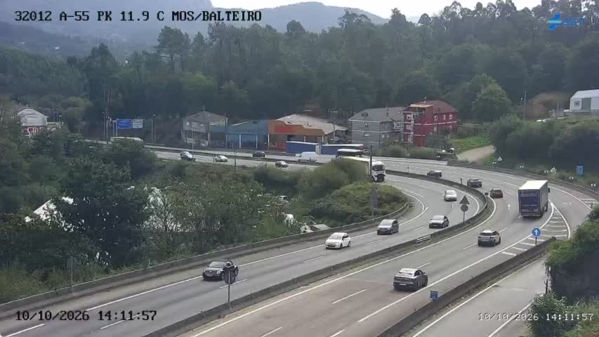 Cámara de tráfico en la A-55, km 11.9