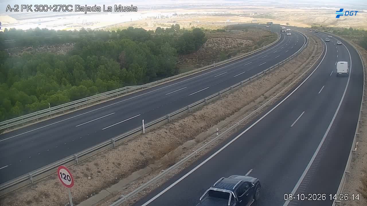 Cámara de tráfico en la A-2, km 300.27