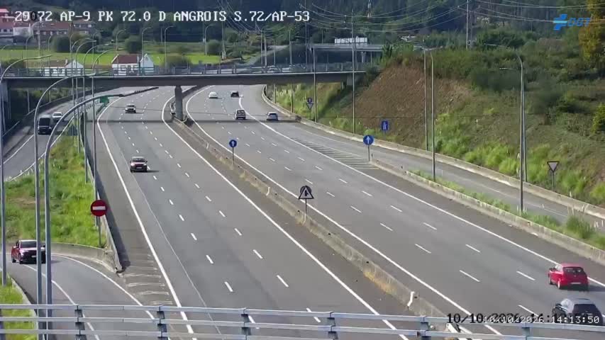 Cámara de tráfico en la AP-9, km 72.0