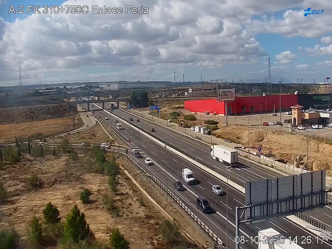 Cámara de tráfico en la A-2, km 310.75