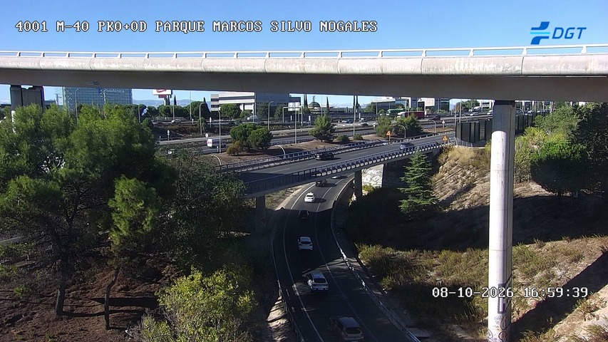 Cámara de tráfico en la M-40, km 0.0