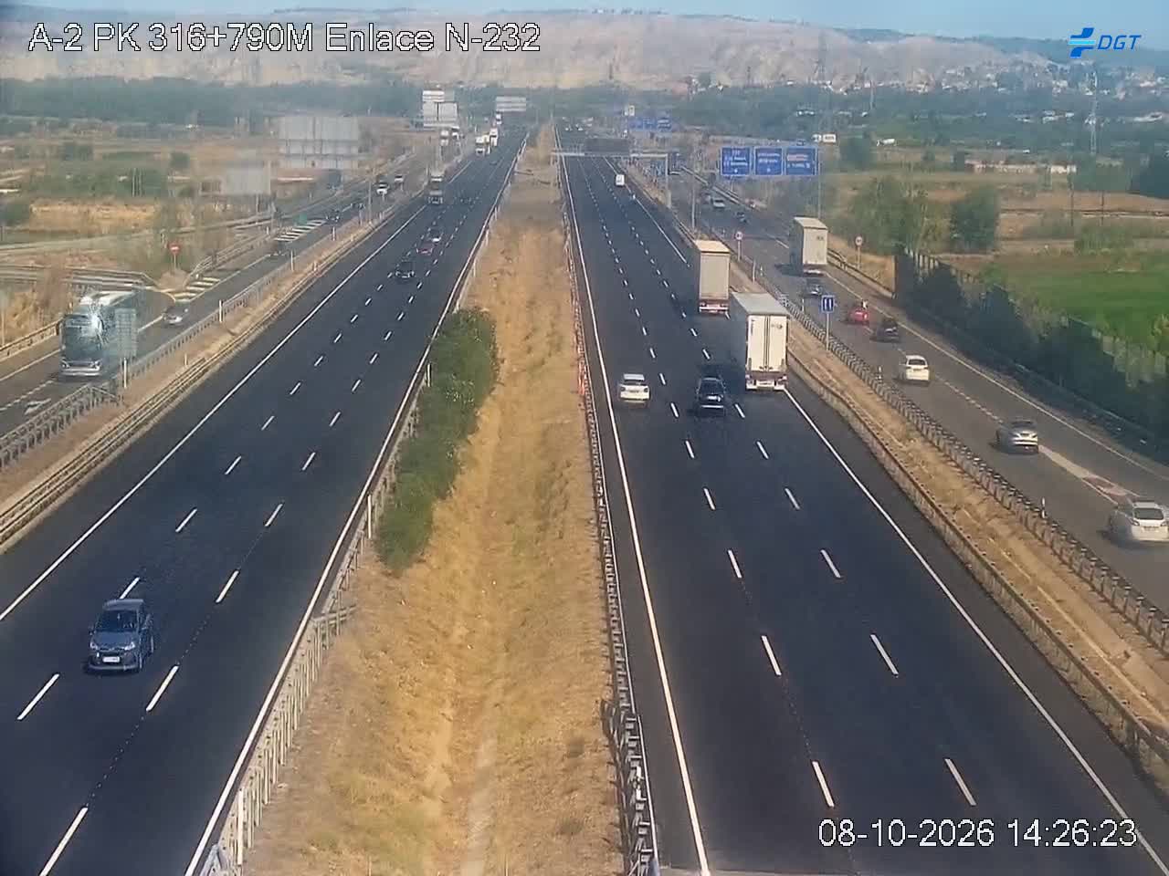 Cámara de tráfico en la A-2, km 316.79