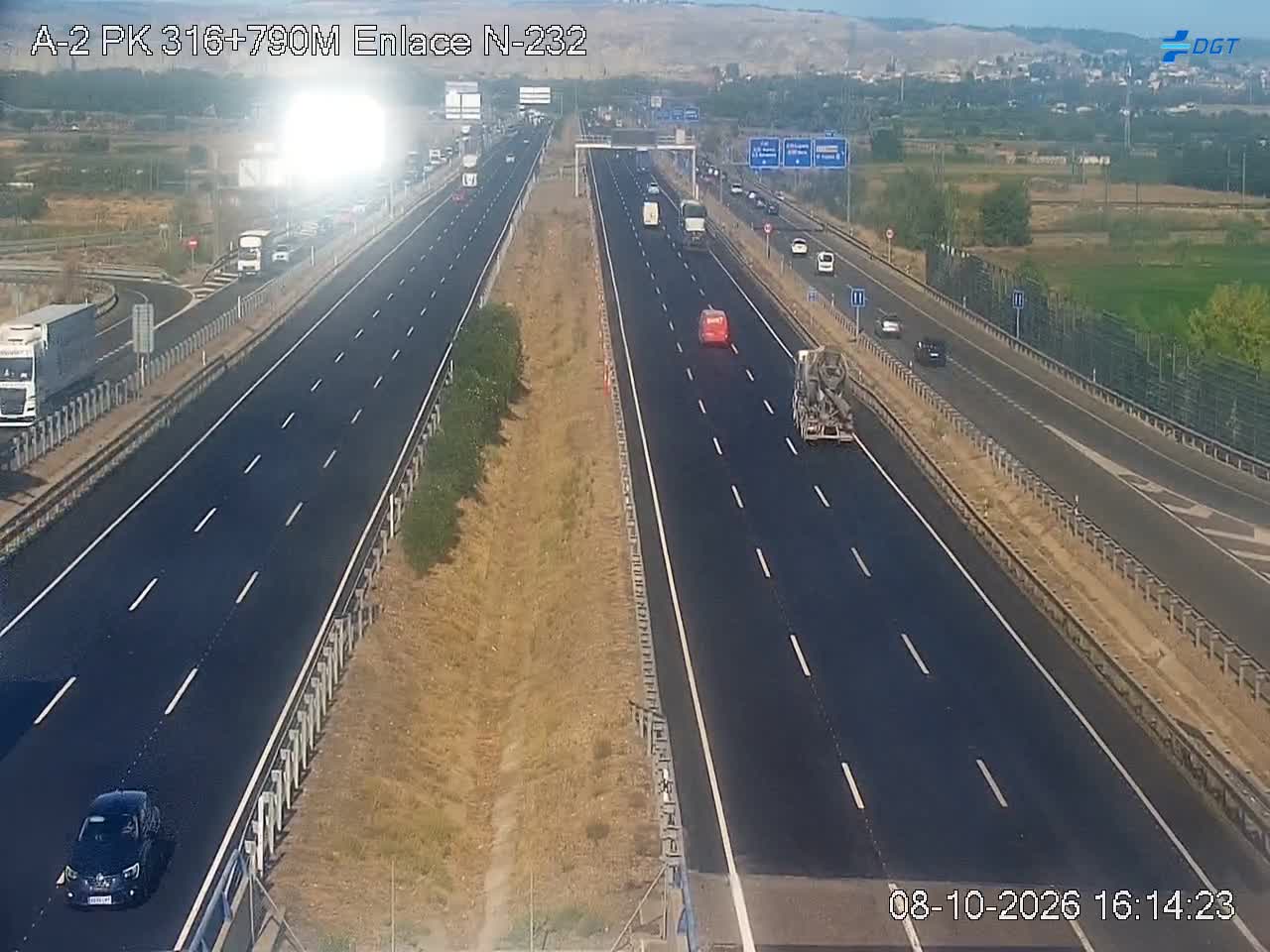 Cámara de tráfico en la A-2, km 316.79