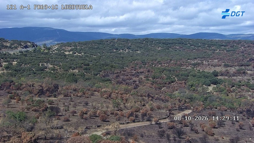 Cámara de tráfico en la A-1, km 69.1, provincia de Madrid