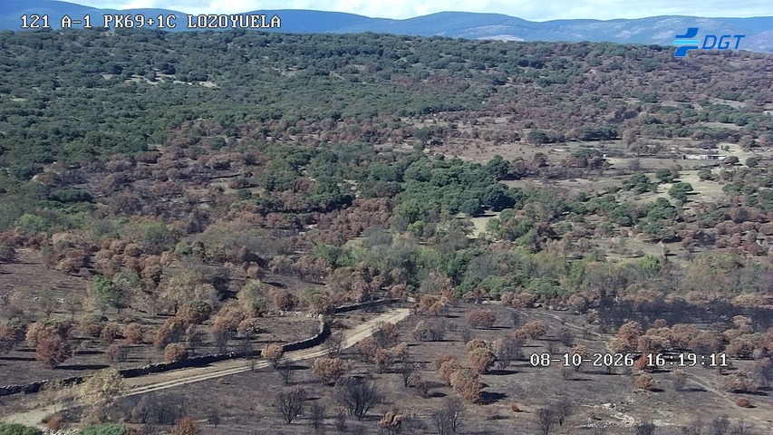 Cámara de tráfico en la A-1, km 69.1, provincia de Madrid
