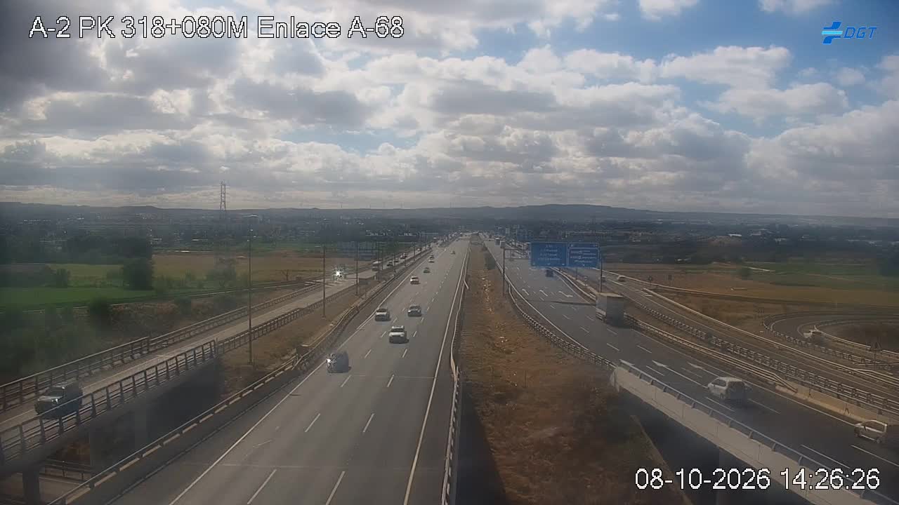 Cámara de tráfico en la A-2, km 318.08