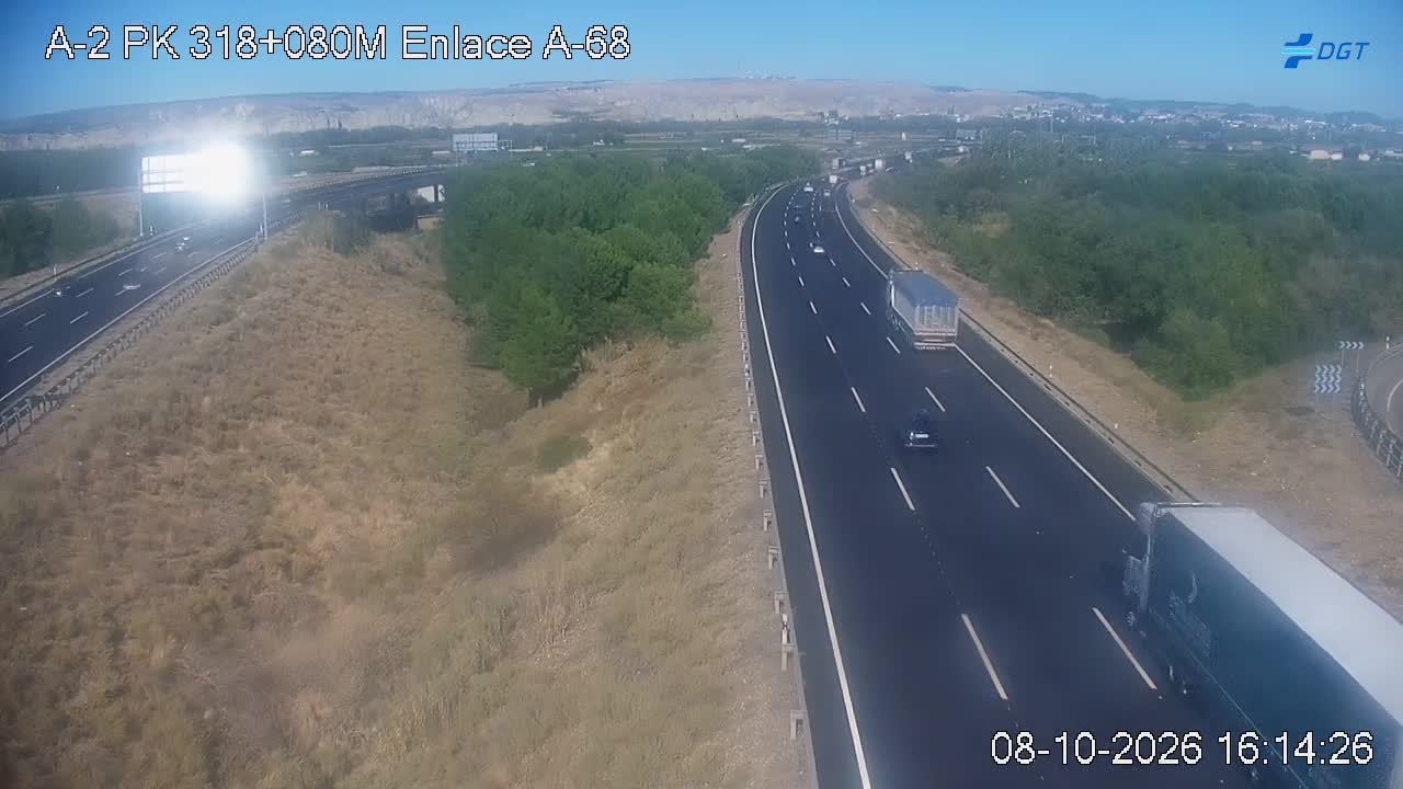 Cámara de tráfico en la A-2, km 318.08