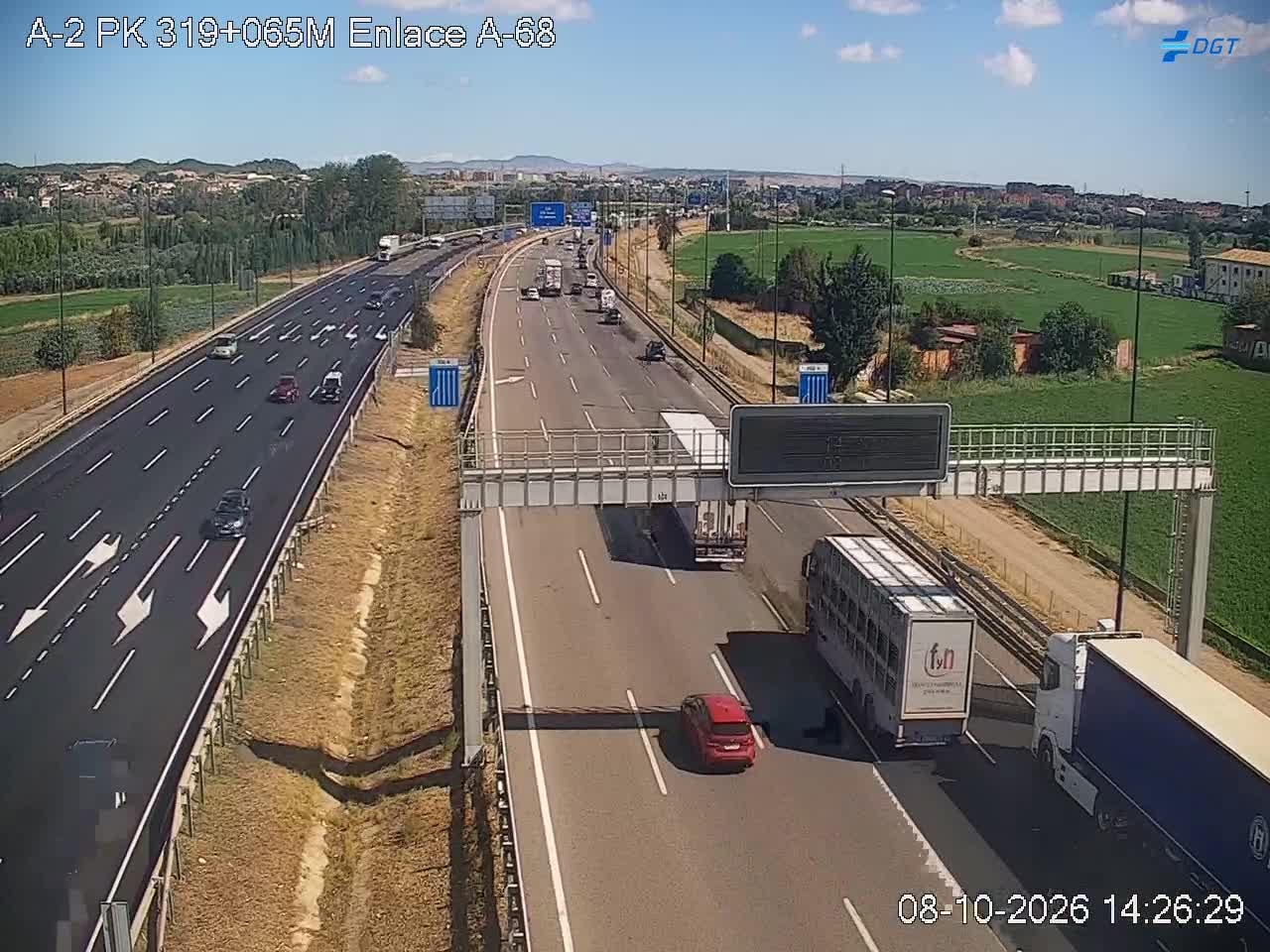 Cámara de tráfico en la A-2, km 319.065