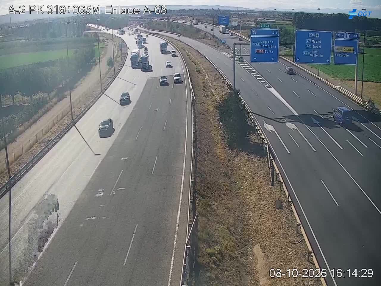 Cámara de tráfico en la A-2, km 319.065