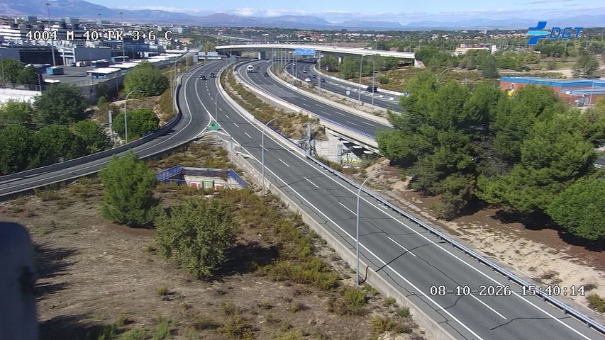 Cámara de tráfico en la M-40, km 3.6