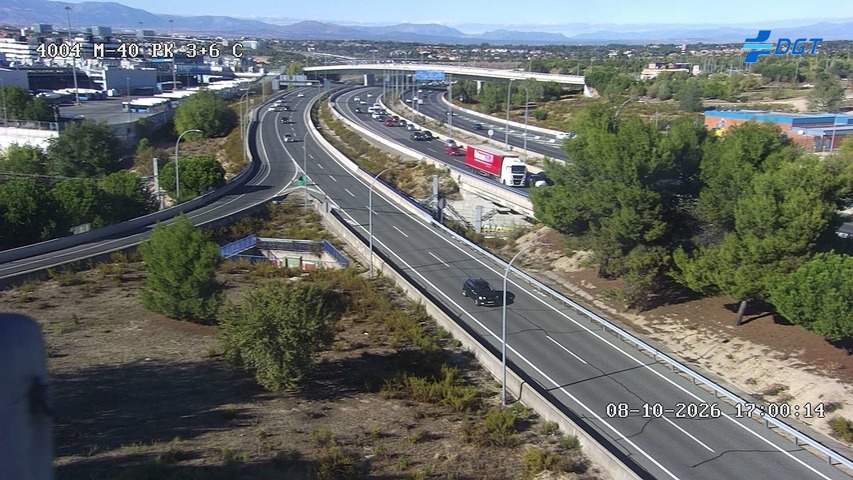 Cámara de tráfico en la M-40, km 3.6