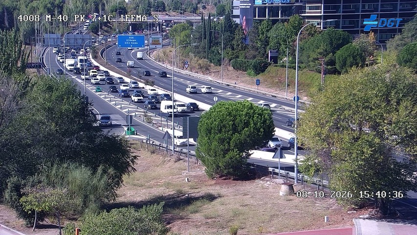 Cámara de tráfico en la M-40, km 7.1