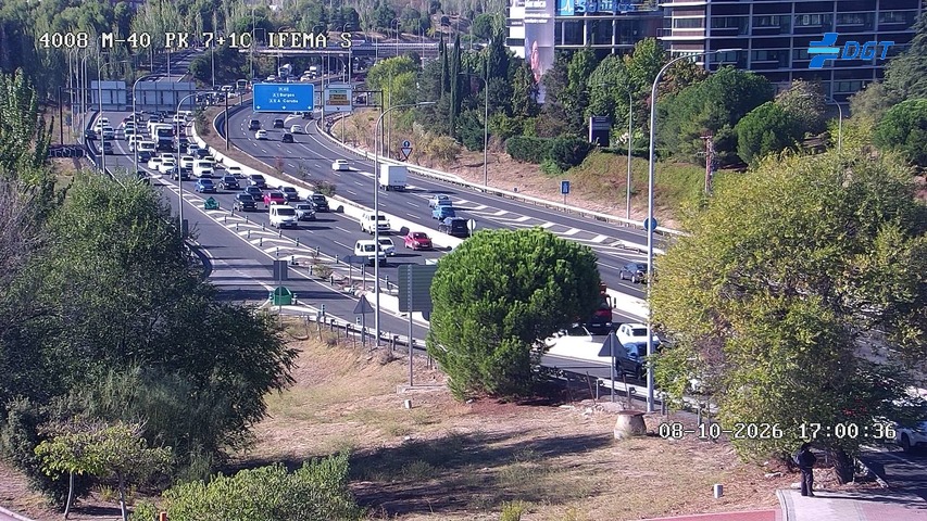Cámara de tráfico en la M-40, km 7.1