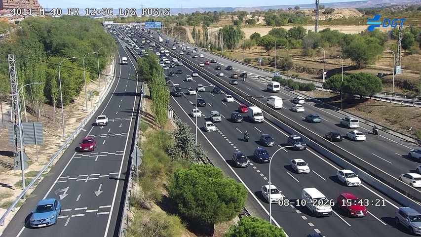 Cámara de tráfico en la M-40, km 12.9