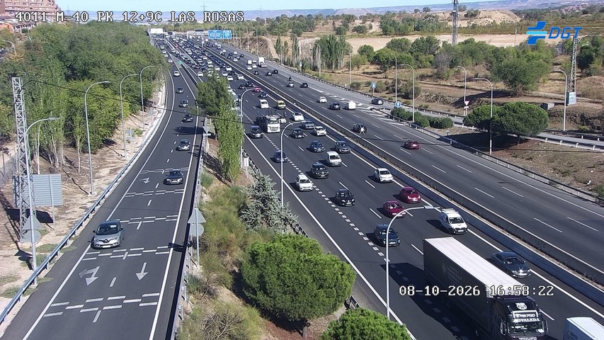 Cámara de tráfico en la M-40, km 12.9