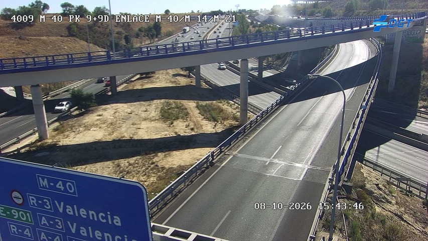Cámara de tráfico en la M-40, km 9.9