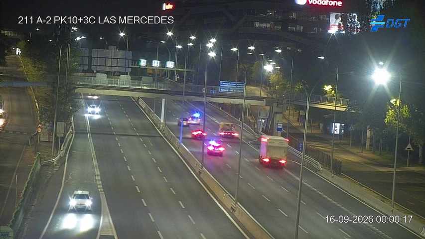 Cámara en zona Las Mercedes - Carretera: A-2 - Kilómetro: 10,2
