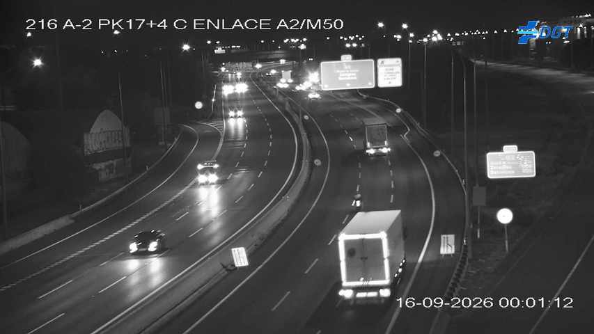 Cámara en enlace A2-M50 - Kilómetro: 17,4.