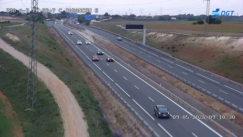 Cámara DGT A-3 PK 83.7 — A-3 km 83.7 → VALENCIA