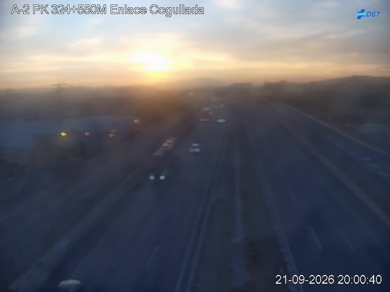 Imagen cámara A-2 Zaragoza Kilómetro 324,55