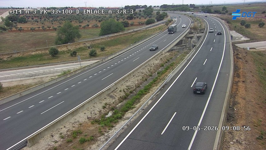 Cámara DGT A-3 PK 33.1 — A-3 km 33.1 → MADRID