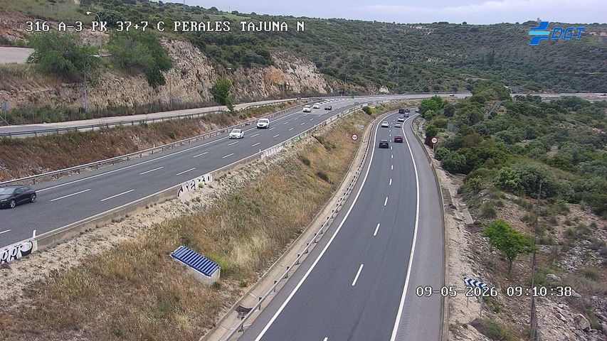 Cámara DGT A-3 PK 37.7 — A-3 km 37.7 → VALENCIA
