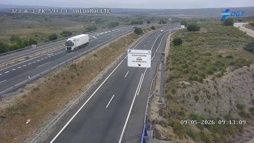 Cámara DGT A-3 PK 59.3 — A-3 km 59.3 → VALENCIA