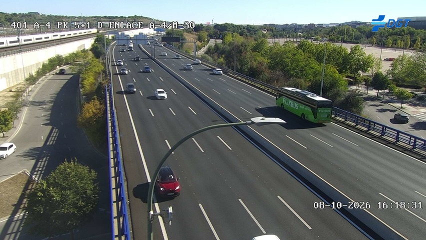 Cámara de tráfico en la A-4, km 5.1