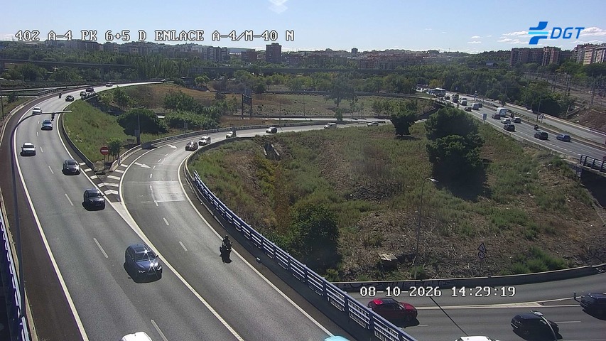 Cámara de tráfico en la A-4, km 6.5