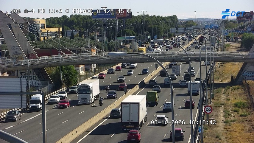 Cámara de tráfico en la A-4, km 11.9