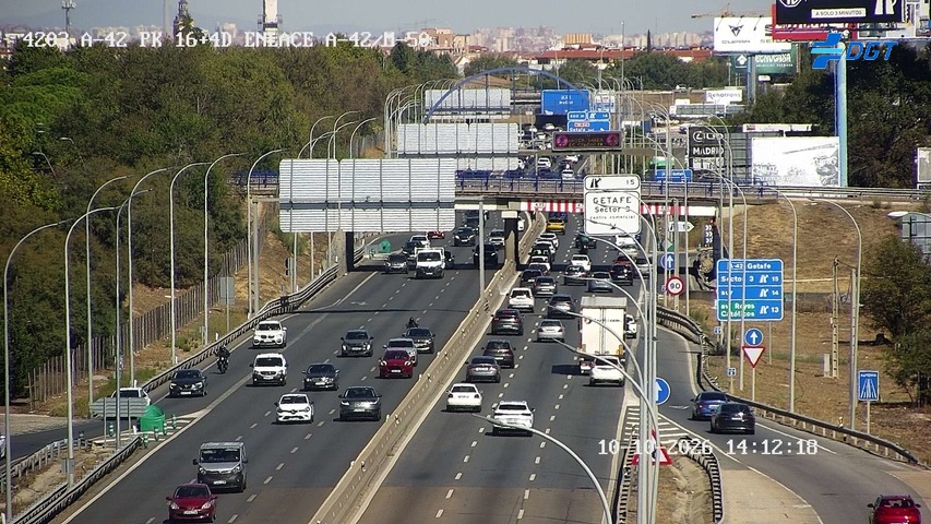 Cámara de tráfico en la A-42, km 16.4