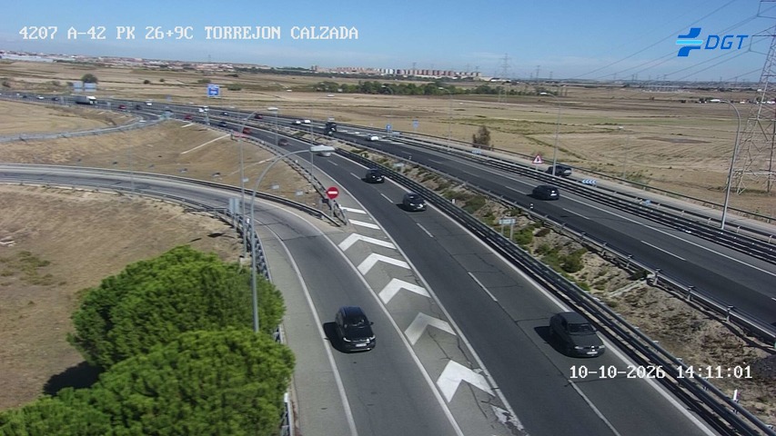Cámara de tráfico en la A-42, km 26.9